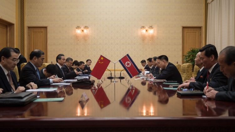 Le due delegazioni di Nord Corea e Cina