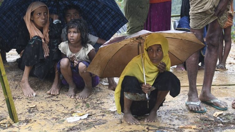 Myanmar's Rohingya refugees in Balukhali refugee camp in Bangladesh.
