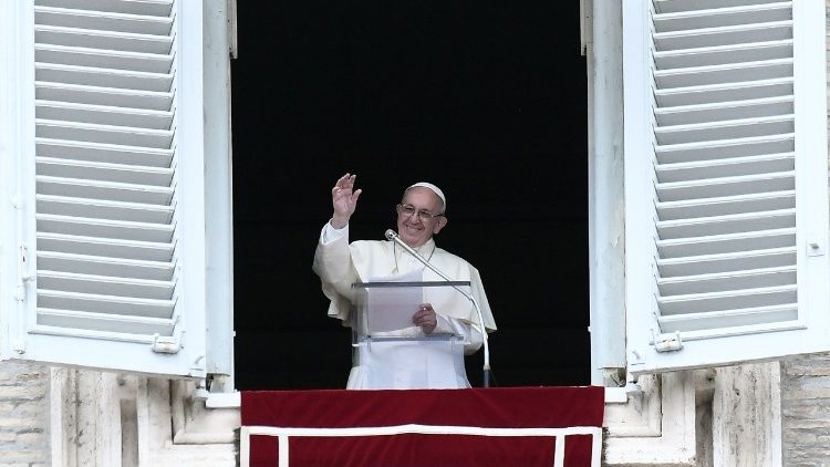 Le Pape François après la récitation de la prière du Regina Coeli, ce dimanche 6 mai 2018