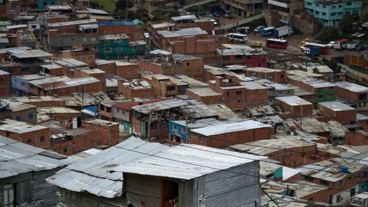 Un zona povera di Bogotà