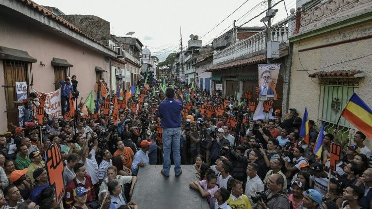 Meeting de l'opposition dans l'agglomération de Caracas, le 15 mai 2018.