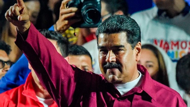 Venezuelan President Nicolas Maduro after the National Electoral Council announced the results of the vote