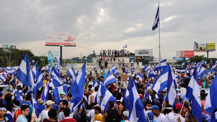 Manifestation à Managua, le 26 mai 2018.