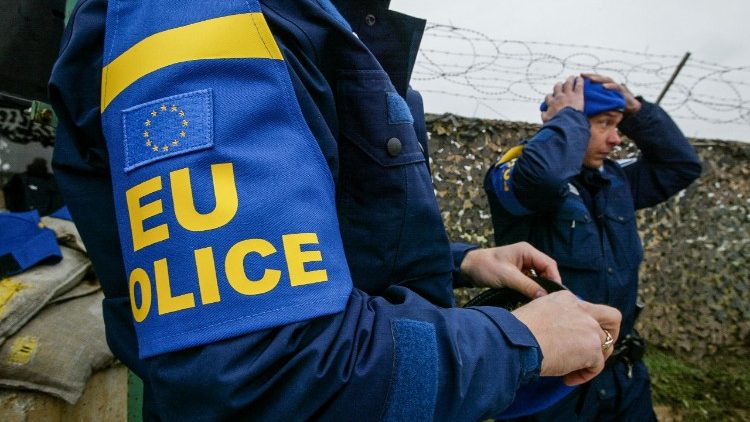 Policemen of the European Union Rule of Law Mission in Kosovo