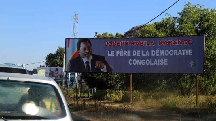 Un cartellone pro-presidente Kabila - DRCongo