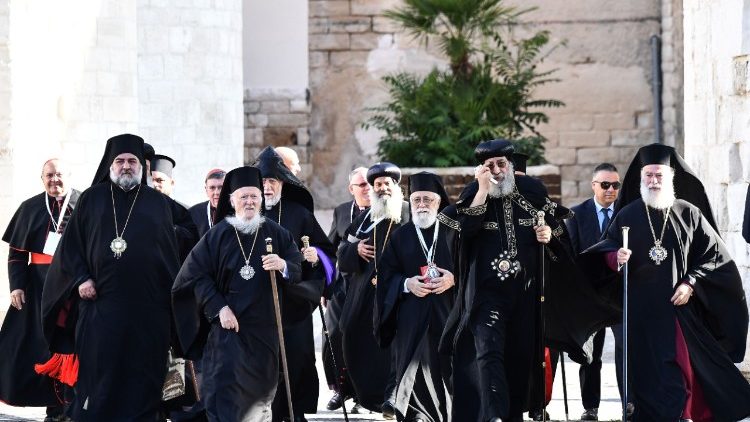 Patriarcas de Igrejas do Oriente Médio em Bari, para encontro sobre a Paz