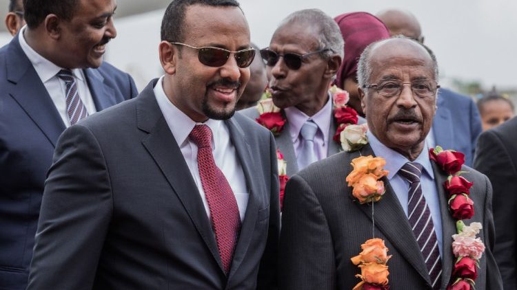 Etiopijos ir Eritrėjos lyderiai liepos 9 dieną pasirašė taikos Deklaraciją