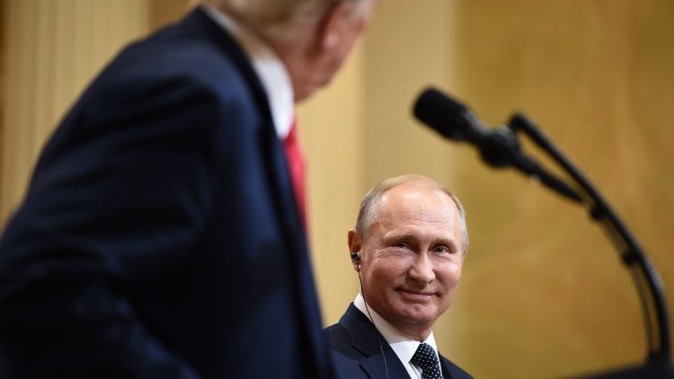 Donald Trump e Vladimir Putin al vertice di Helsinki, 16.07.2018