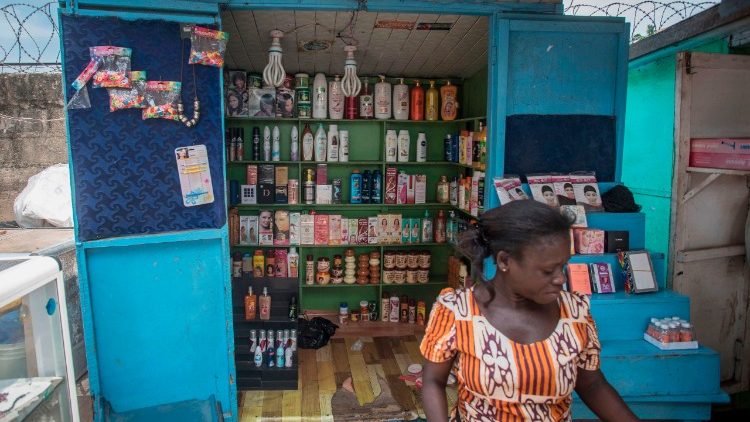 Kosmetikladen in Ghana