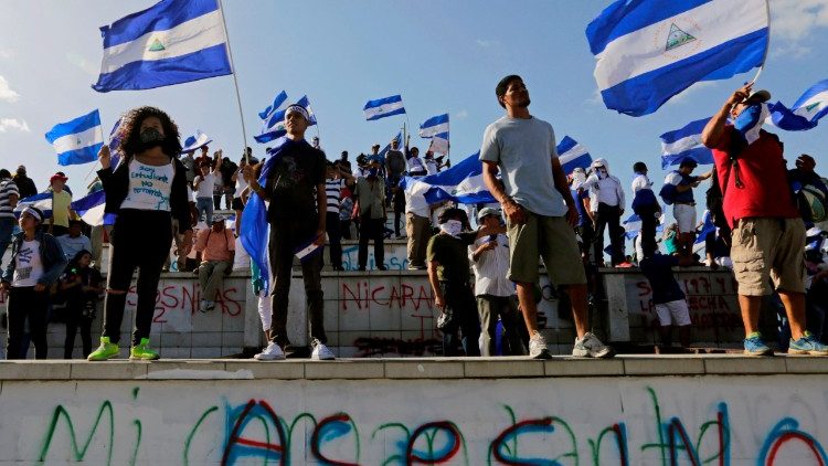 निकारागुआ में सरकार विरोधी प्रदर्शन 