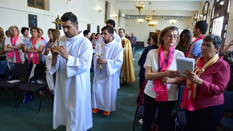 Messe à Lourdes, le 14 août 2018.