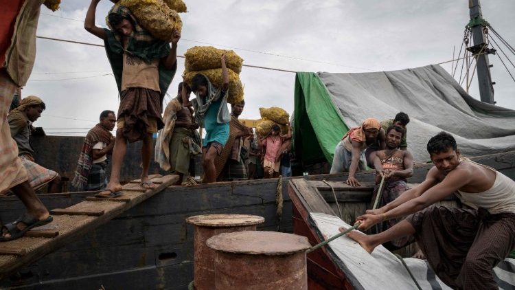 Ein Flüchtlingslager für Rohingya in Bangladesch