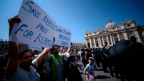 Le Pape appelle à la solidarité pour les sinistrés du Kerala