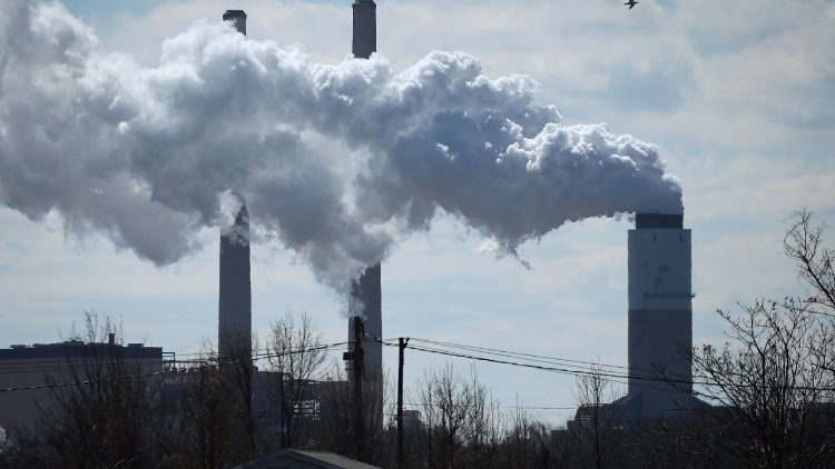 Emissions from a coal-fired power plant in Baltimore, USA