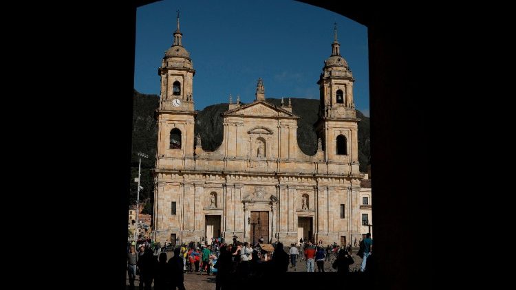 Bogota, Hauptstadt Kolumbiens: Die Kathedrale auf dem Bolivar-Platz