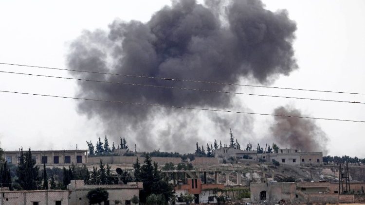 Bombardamento nella provincia di Idlib
