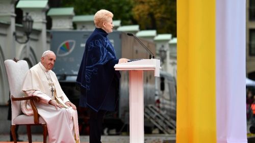 Slová litovskej prezidentky Dalie Grybauskaité na privítanie pápeža