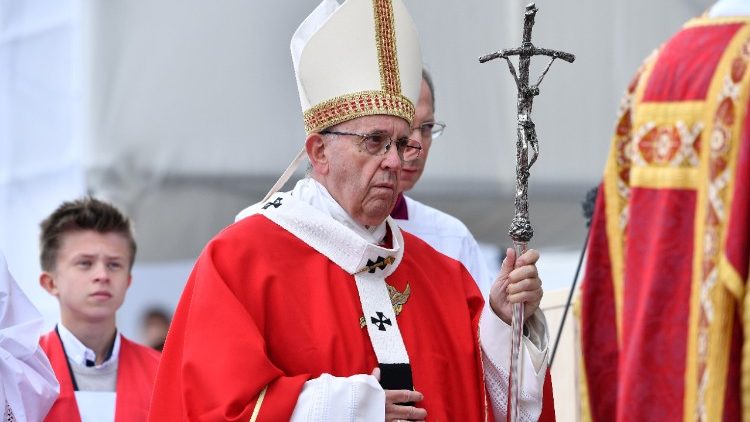 Papa Francisco na missa celebrada em Tallinn, na Estônia