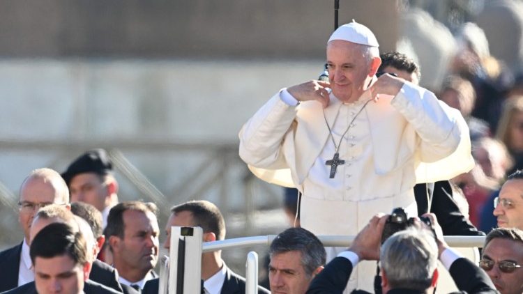 Pope Francia at Wednesday's General Audience 