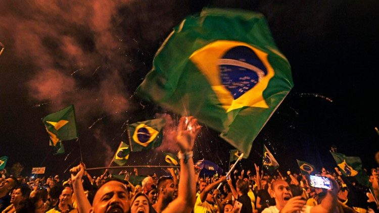 Поддръжници на новия президент на Бразилия Жаир Болсонаро, 29 октомври 2018