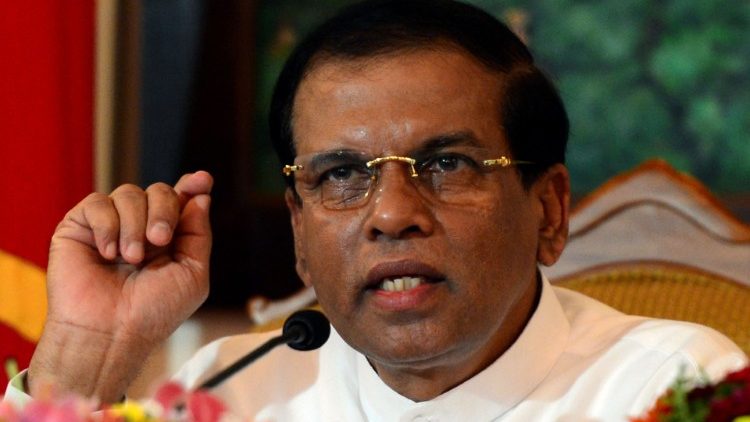 Der Präsident Sri Lankas, Maithripala Sirisena