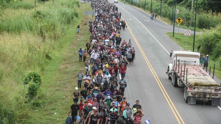 Salvadori migránskaraván útban az USA felé