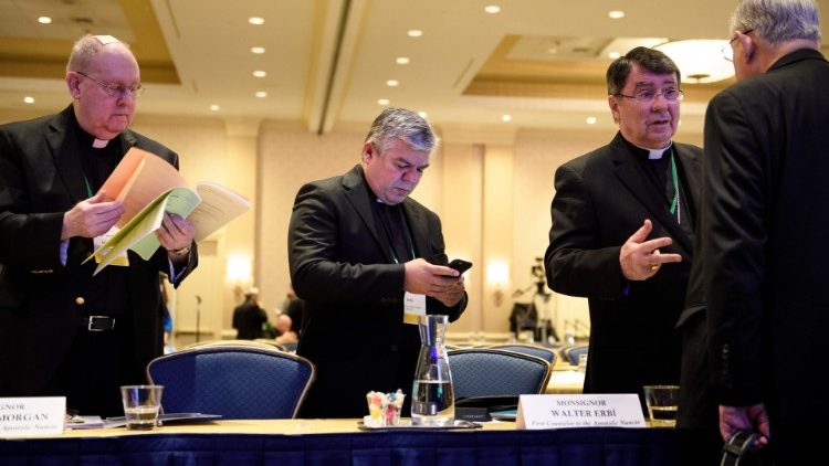 Bishops taking part in the USCCB Fall General Assembly