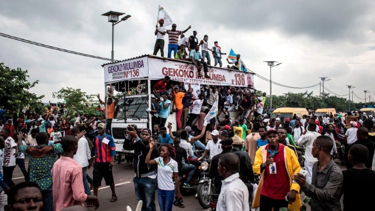 Des soutiens de l'opposition dans les rues de Kinshasa en RDC, 27 novembre 2018.