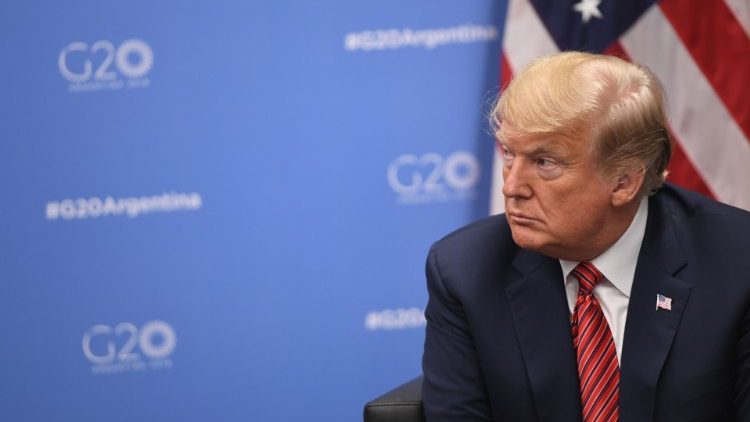 Donald Trump auf einer Pressekonferenz des G-20-Treffens in Buenos Aires