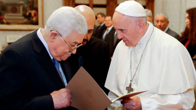 教宗与阿巴斯总统