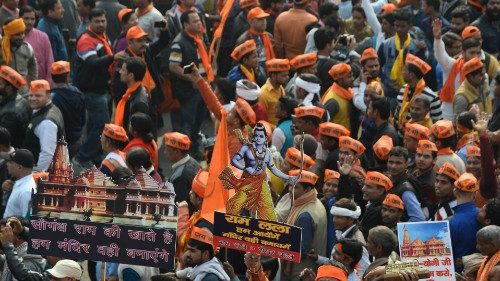 Indien: Hindus demonstrieren für Tempel in Ayodhya