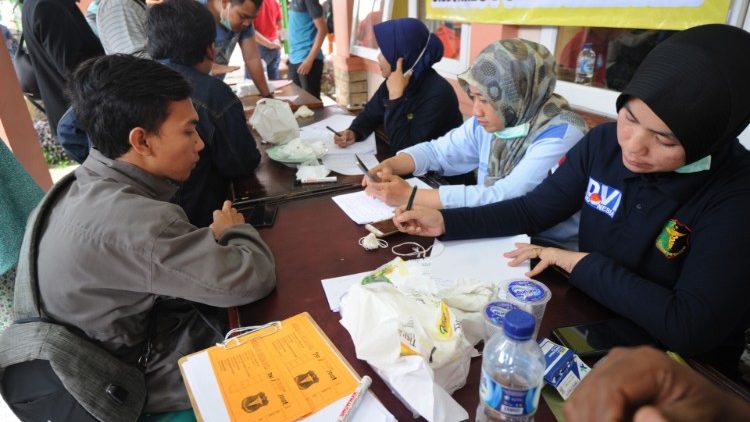 Indentification center in Berkah Hospital in Pandeglang, Banten province, 25 December