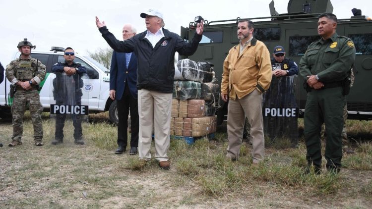 US-Präsident Trump besuchte am 10. Januar 2019 die texanische Grenzstadt McAllen