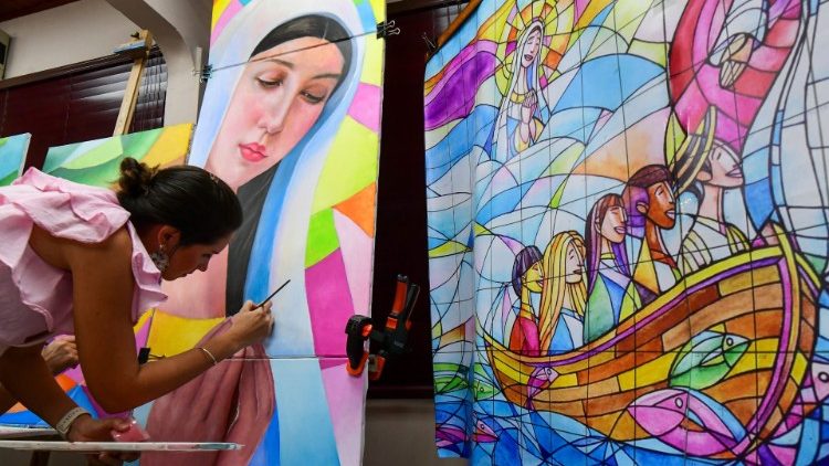 Panamian mural getting ready for World Youth Day