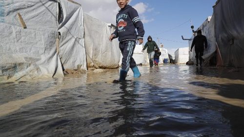 Unwetter im Libanon: Flüchtlingskinder in großer Not
