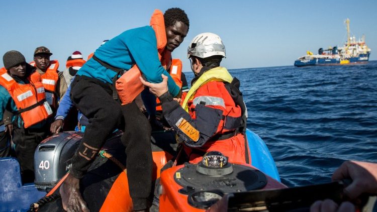 Sauvetage de migrants en Méditerranée, le 19 janvier 2019.