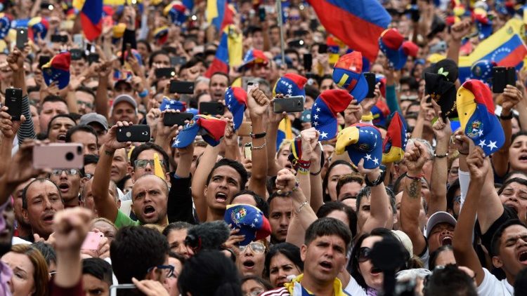 La manifestazione di ieri anti-Maduro