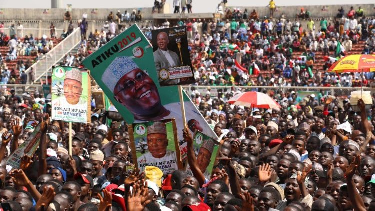 Les soutiens au candidat de l'opposition, Atiku Abubakar du PDP, réunit le 24 janvier 2019 à Kaduna. 