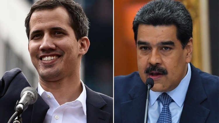Der Machtkampf zwischen dem Staatspräsident Nicolás Maduro (rechts) und Oppositionsführer Juan Guaidó ist weiter eskaliert