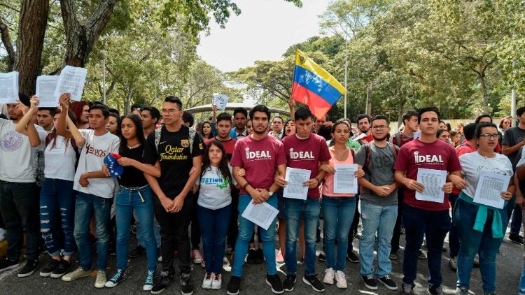 Studenti universitari di Caracas