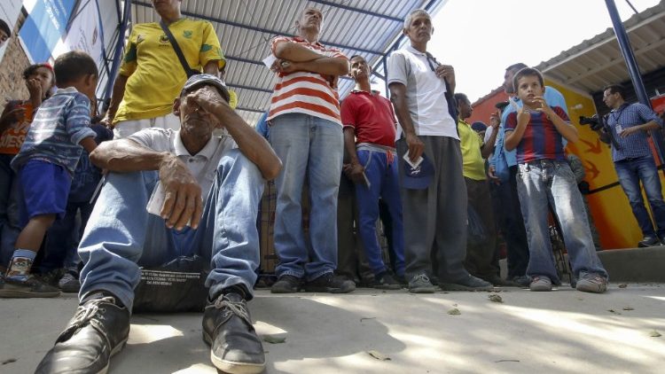Migranti venezuelani a Cucuta in Colombia 