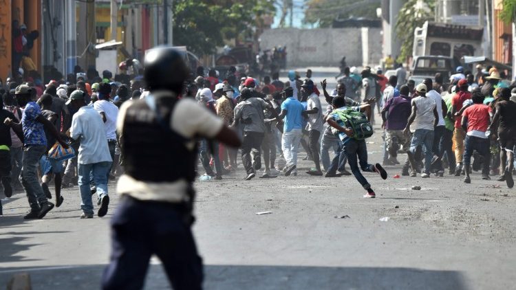 Une manifestation en Haïti, réclamant le départ du président Jovenel Moïse, le 14 février 2019. 