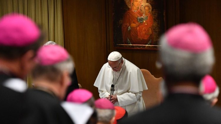 Pope Francis and Presdents of Bishops' Conferences at Meeting on The Protection of Minors in the Church
