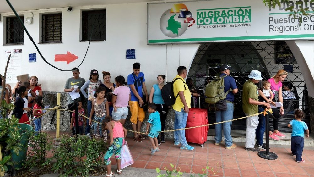 Venezuelskí migranti na kolumbijskej hranici (feb.2020)