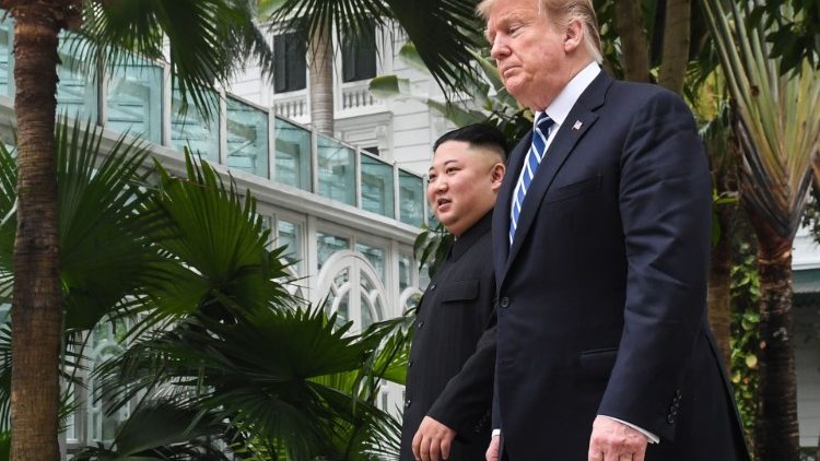 Kim Jong Un et Donald Trump à Hanoï (Vietnam), le 28 février 2019 
