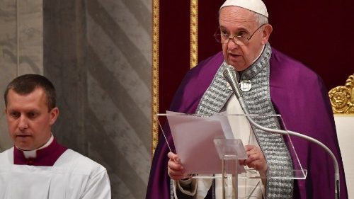 Texto integral da homilia do Papa na Celebração Penintencial
