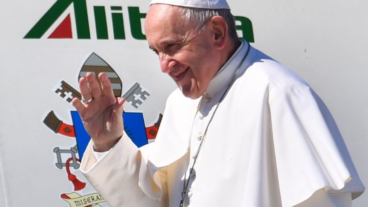 Rais Sergio Mattarella wa Italia amemtumia Papa Francisko salam na matashi mema wakati wa hija yake nchini Morocco, 2019