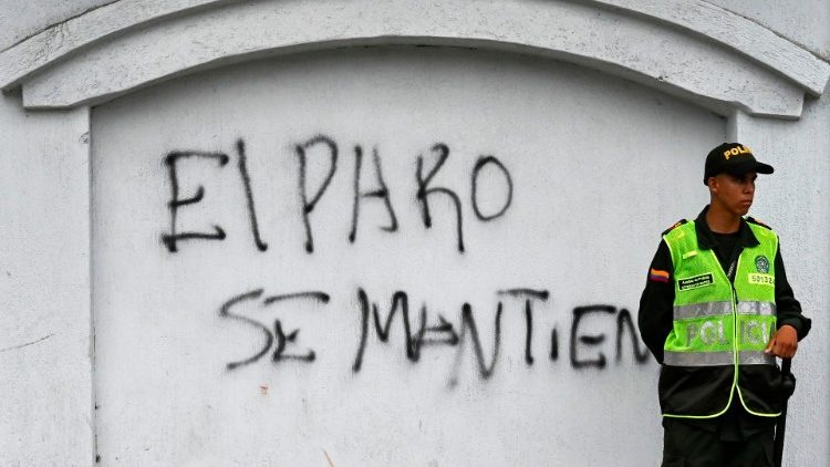 Graffiti in Kolumbien: "Der Streik geht weiter"