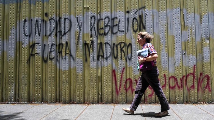 Graffiti in Venezuela: Einheit und Rebellion - Maduro raus