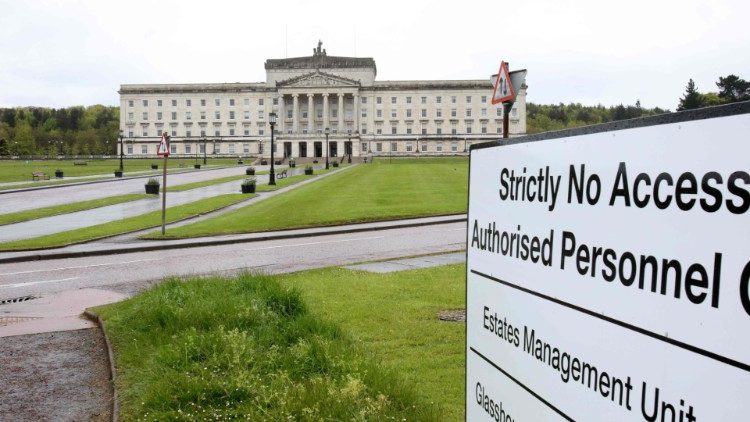 Parliament Buildings, Stormont piror to the start of a new round of political talks